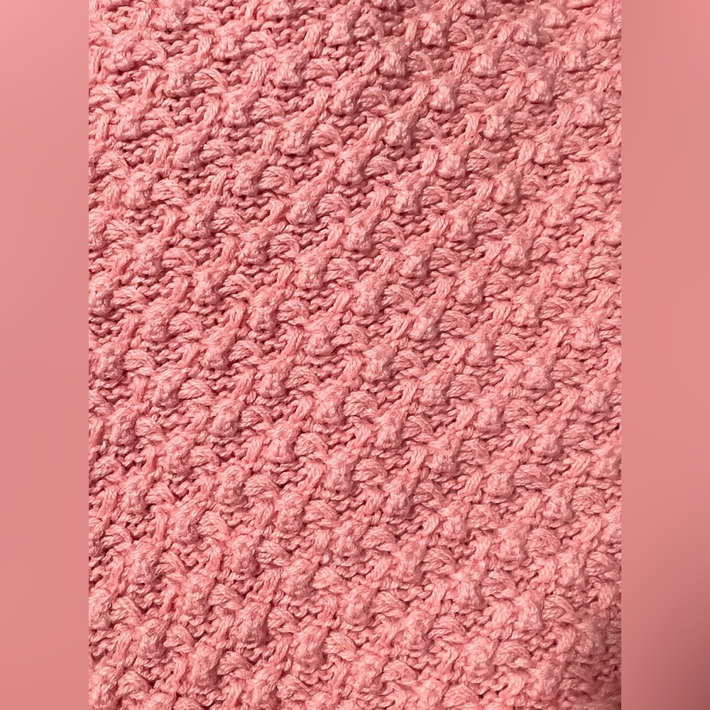 100% Cotton Salmon Pink APPLESEEDS PETITES Grandmacore Cardigan Small Petite - Picture 7 of 8